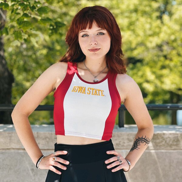 ZooZatz Women's Iowa State White & Cardinal Tank (Was $36.99)